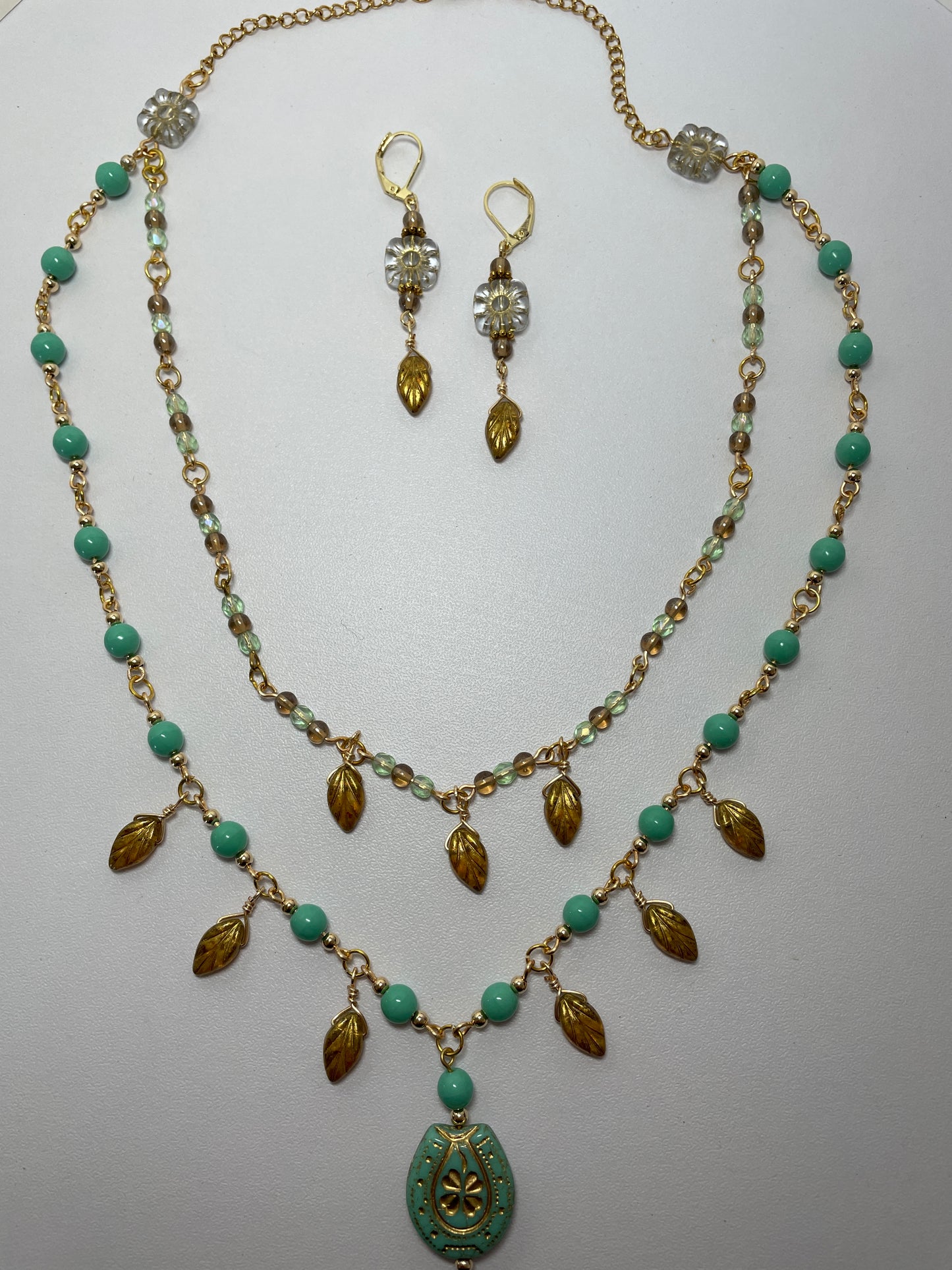 Lucky Horseshoe Necklace and Earring set