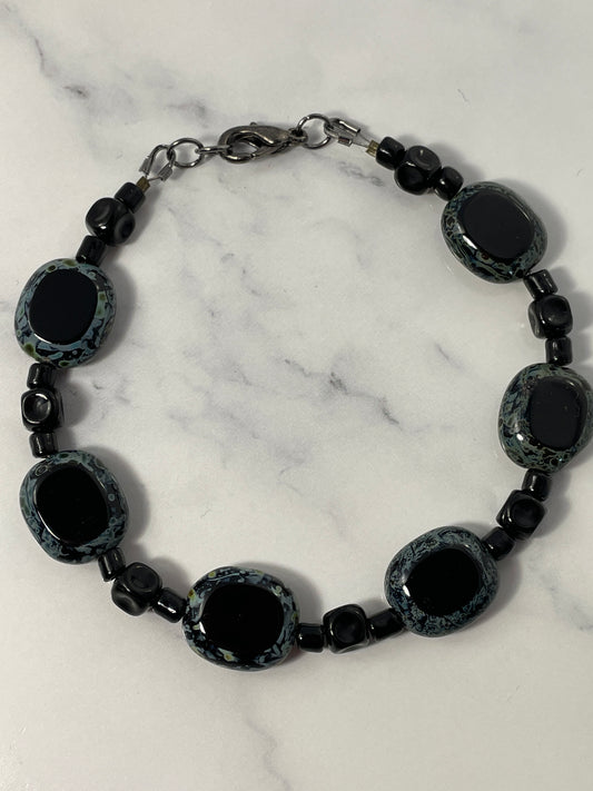 Jet Black Picasso Bracelet