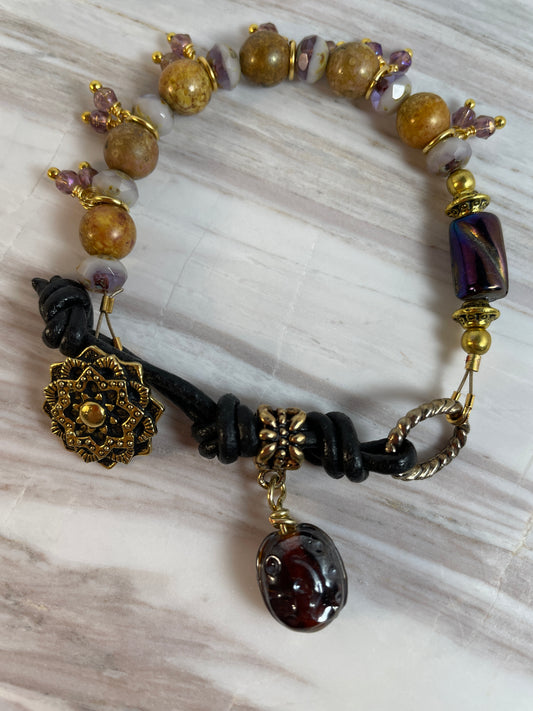 Mandala Button Bracelet