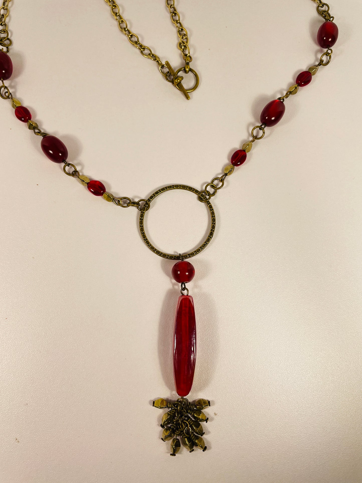 Red Boho Necklace
