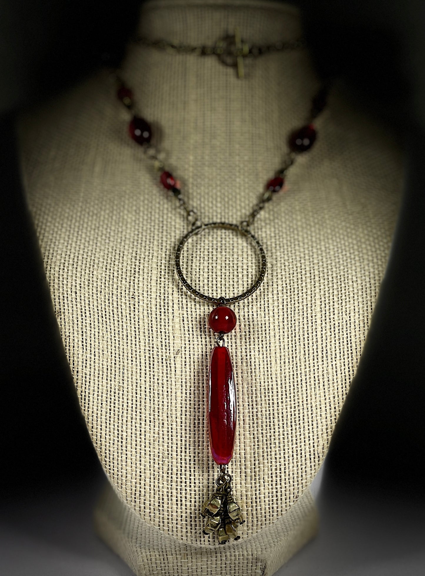 Red Boho Necklace