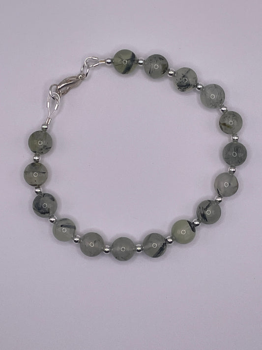Prehnite Beaded Bracelet