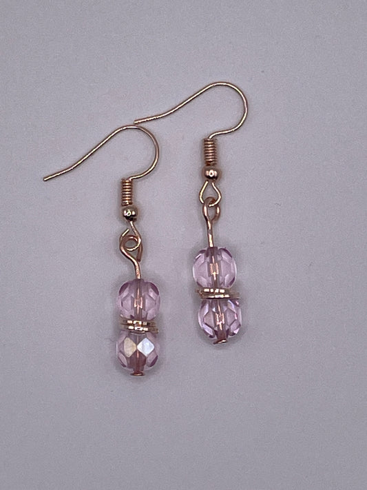 Crystal Pink Earrings