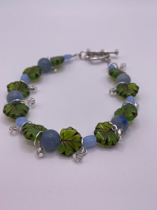 Green Maple Leaf Bracelet