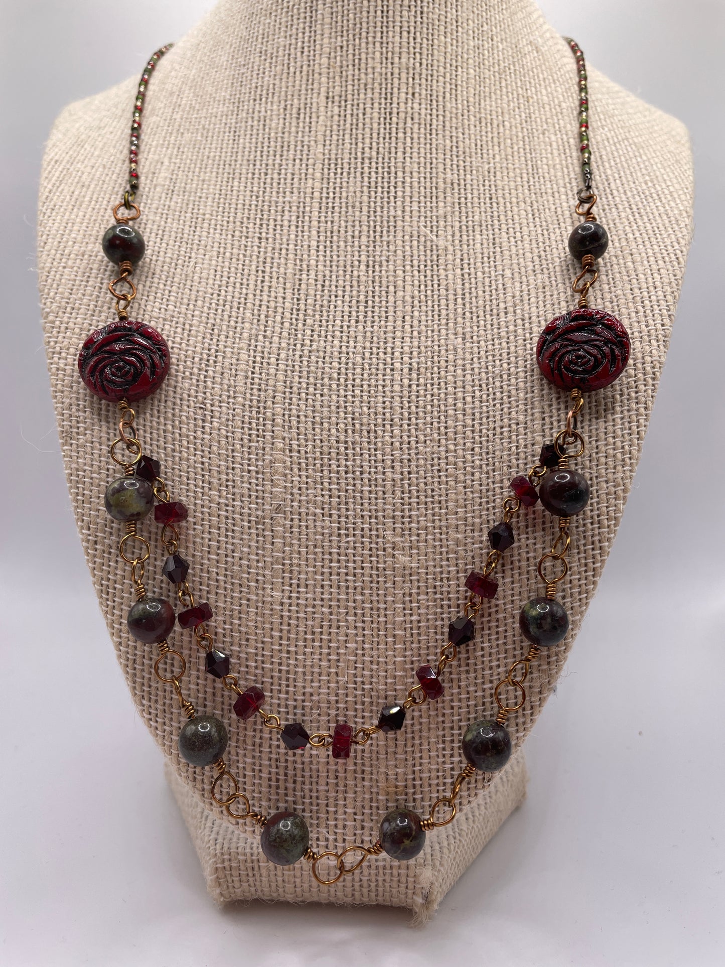 2-Strand Rose Necklace