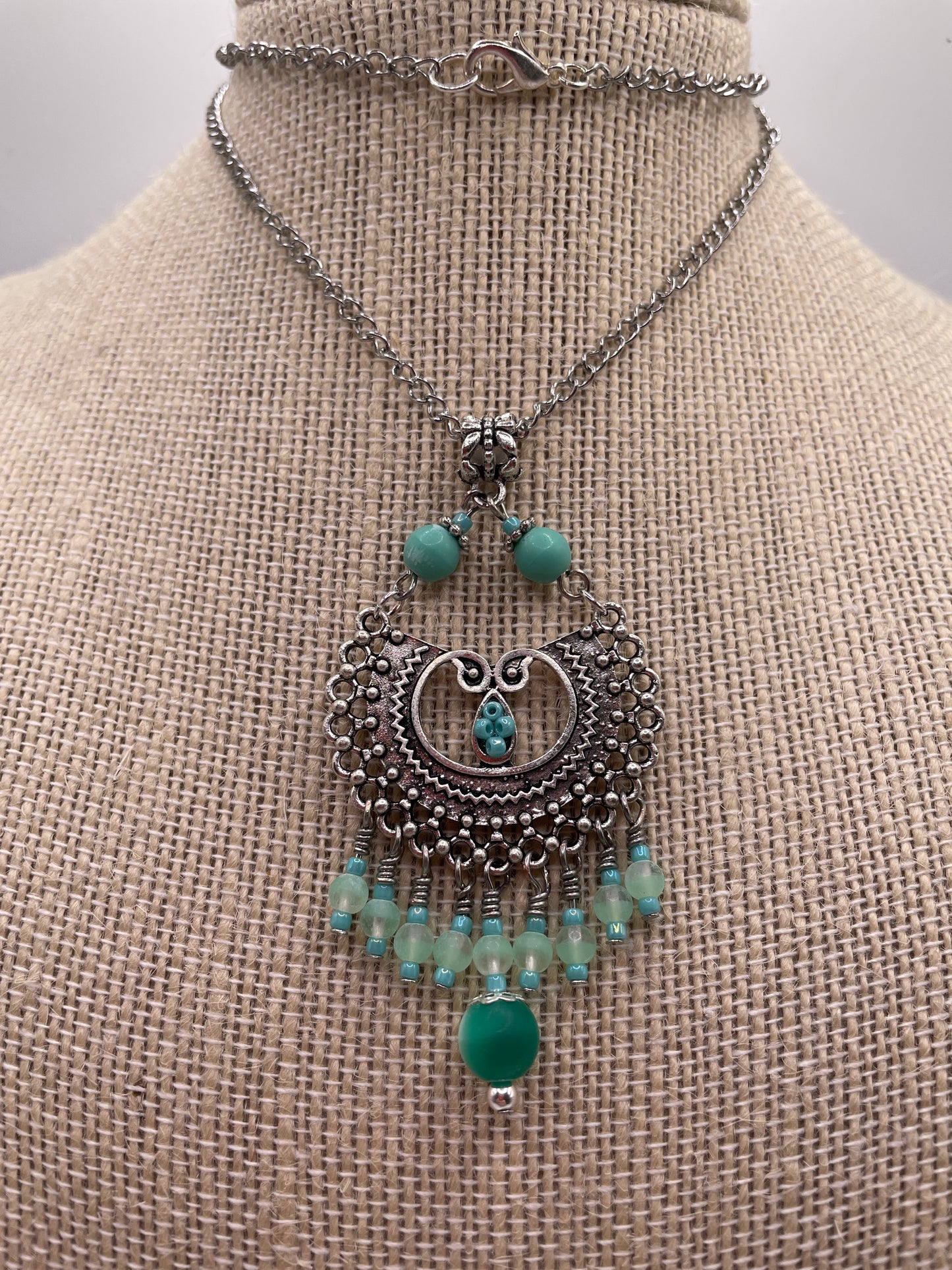 Vintage Boho Necklace and Earrings