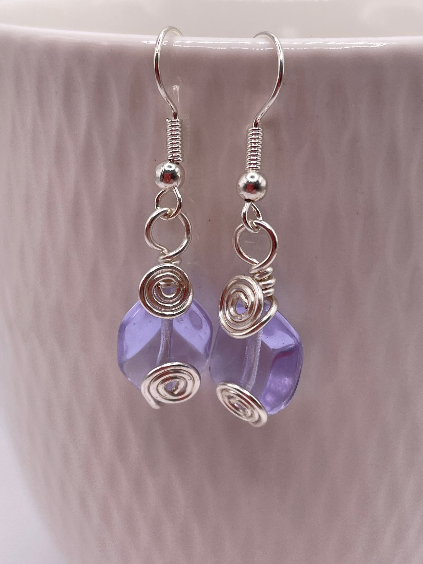 Lavender Swirl earrings