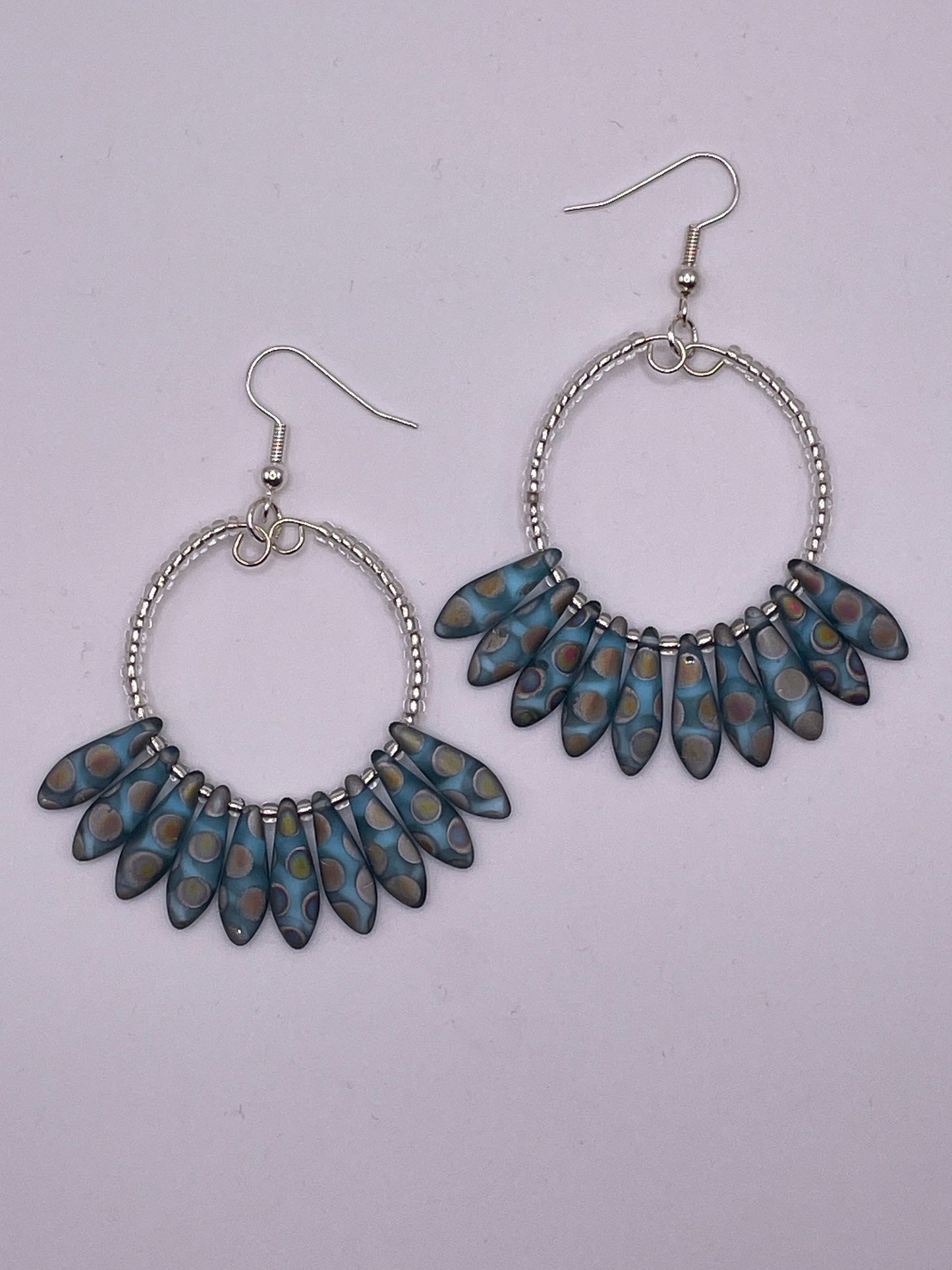 Spotted Dagger Hoops