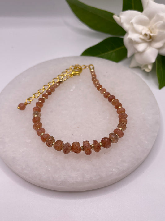 Sunstone Faceted