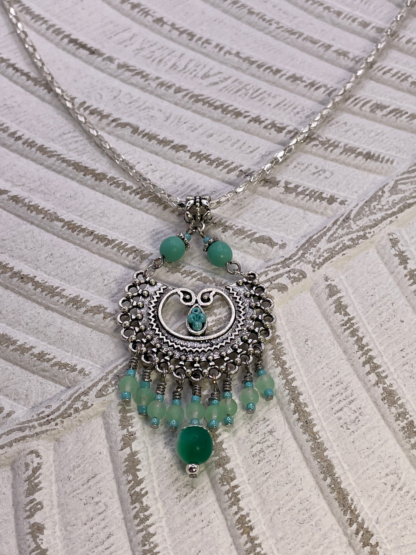 Vintage Boho Necklace and Earrings