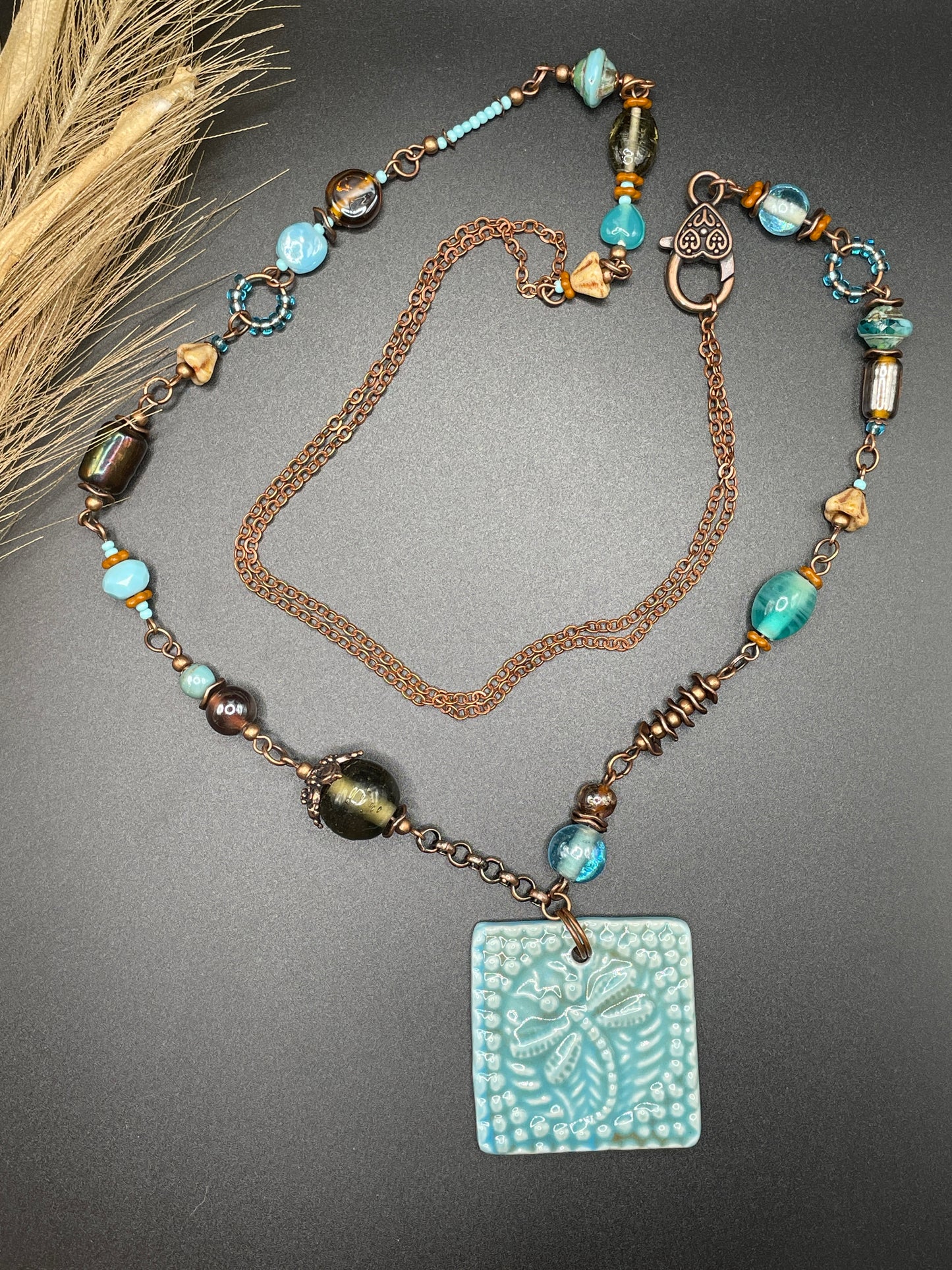 Porcelain Dragonfly Pendant