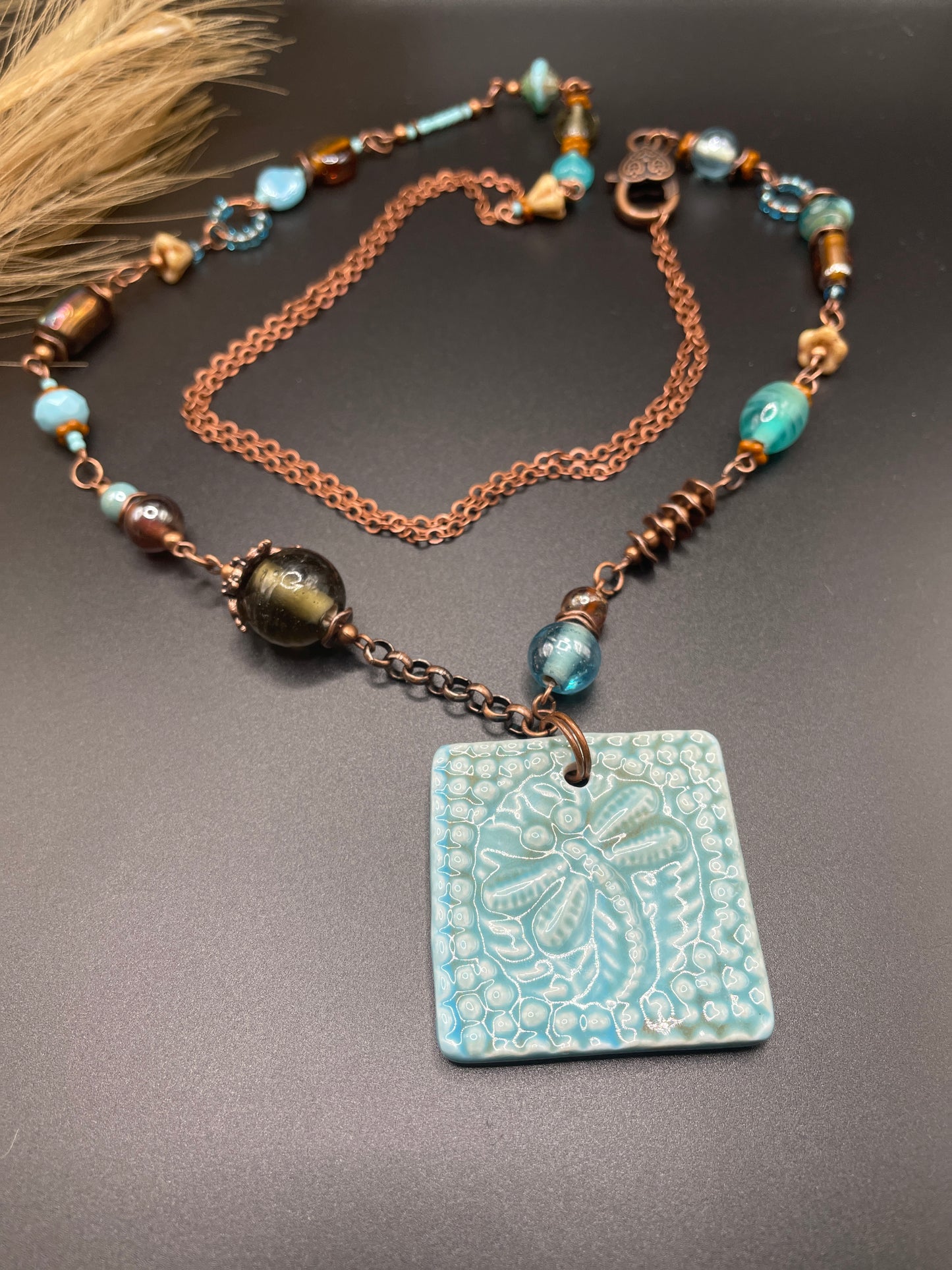 Porcelain Dragonfly Pendant