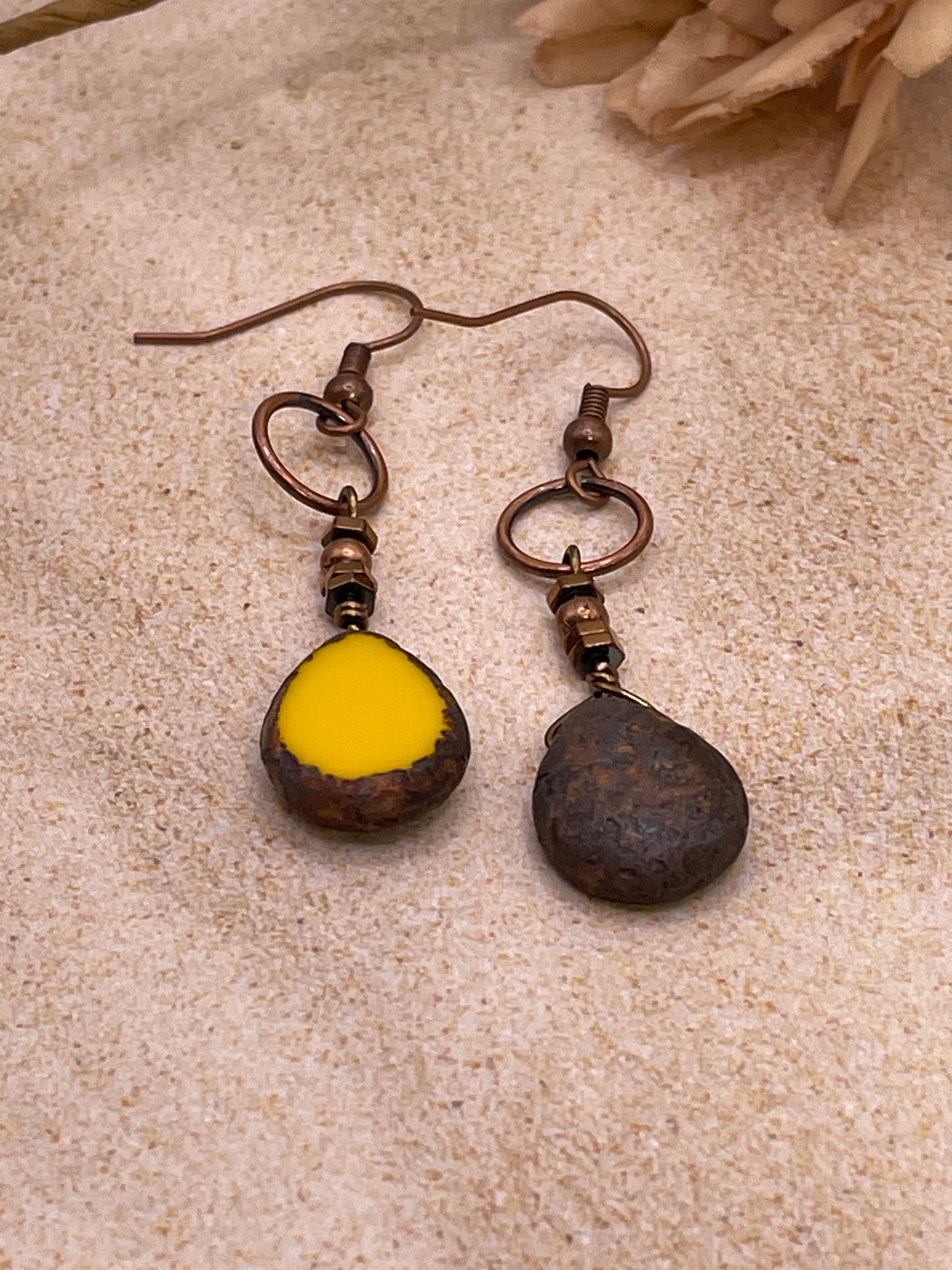 Sunflower Silk Earrings