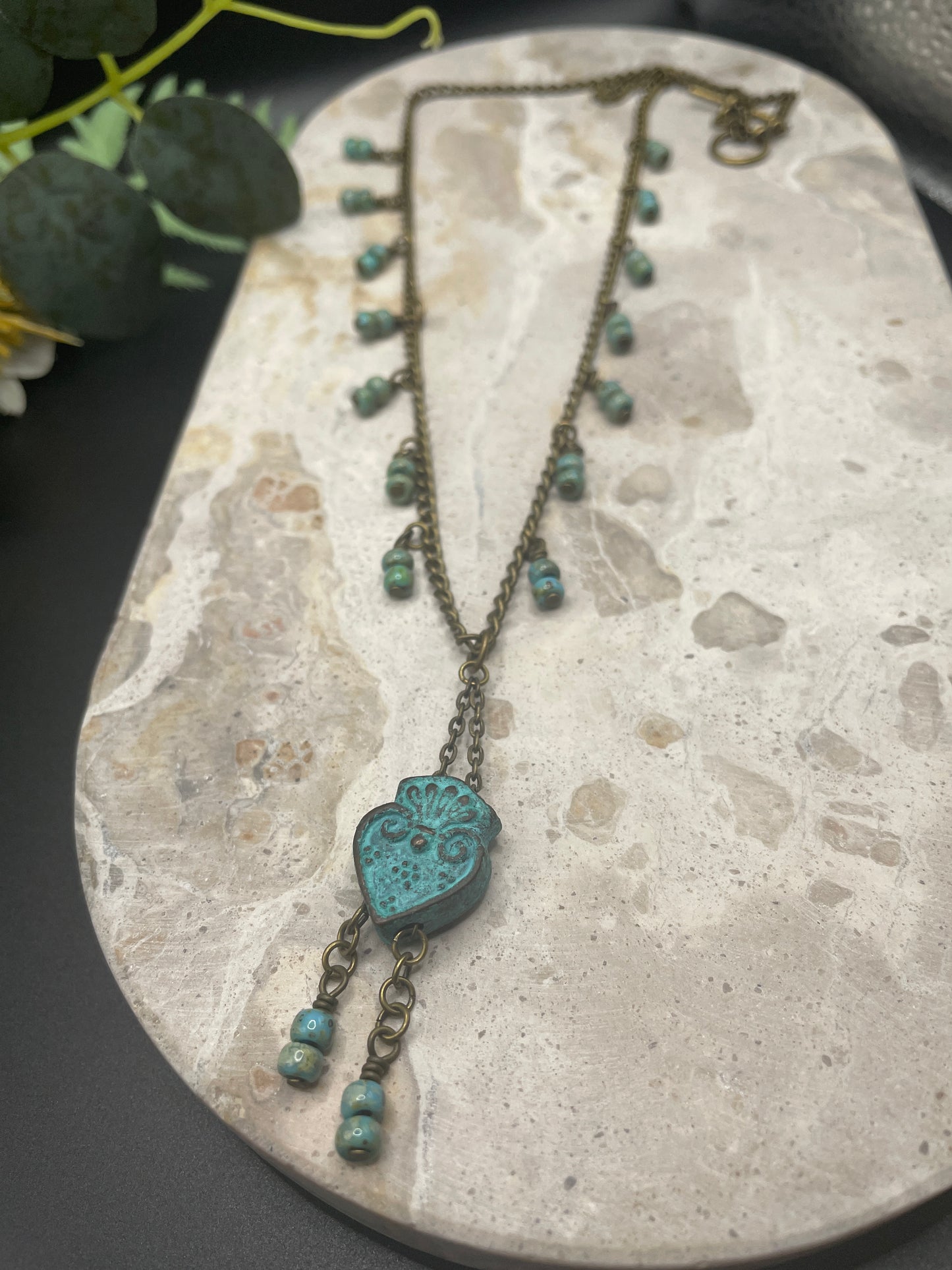 Verdigre Coat of Arms Necklace