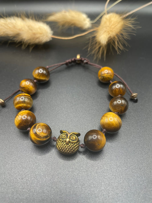 Tiger Eye & The Owl Bracelet