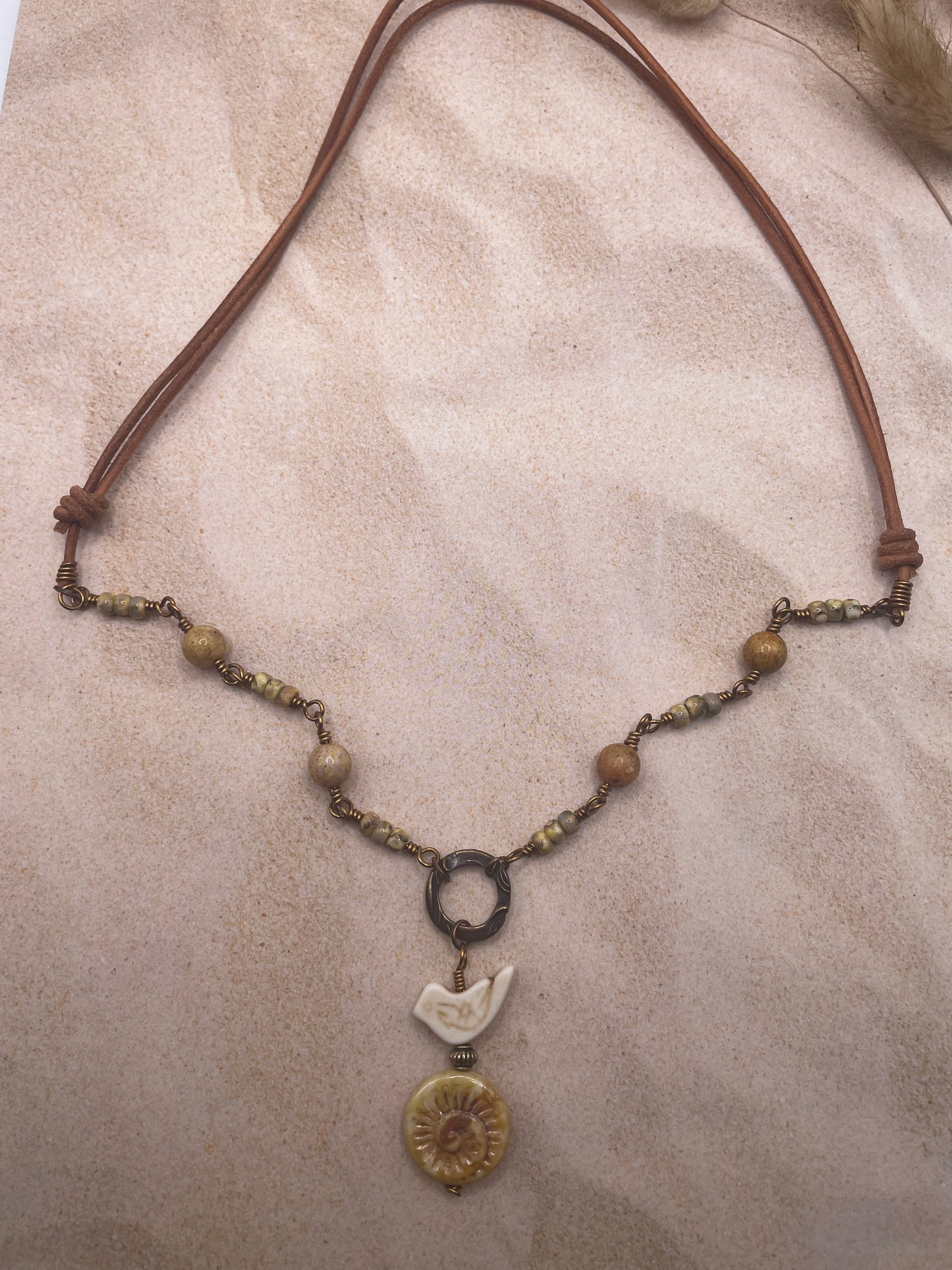 Adjustable Leather Necklace