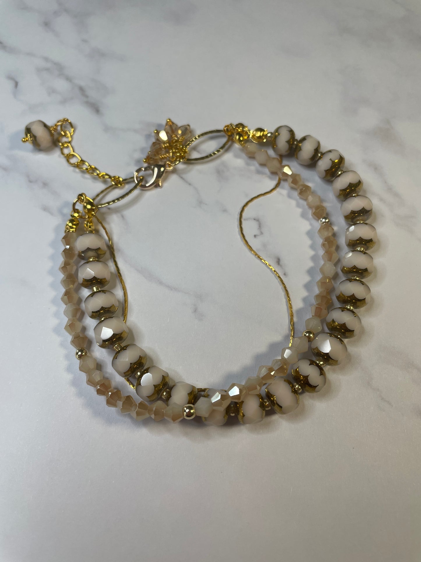 Peach Blossom Multi-Strand Bracelet