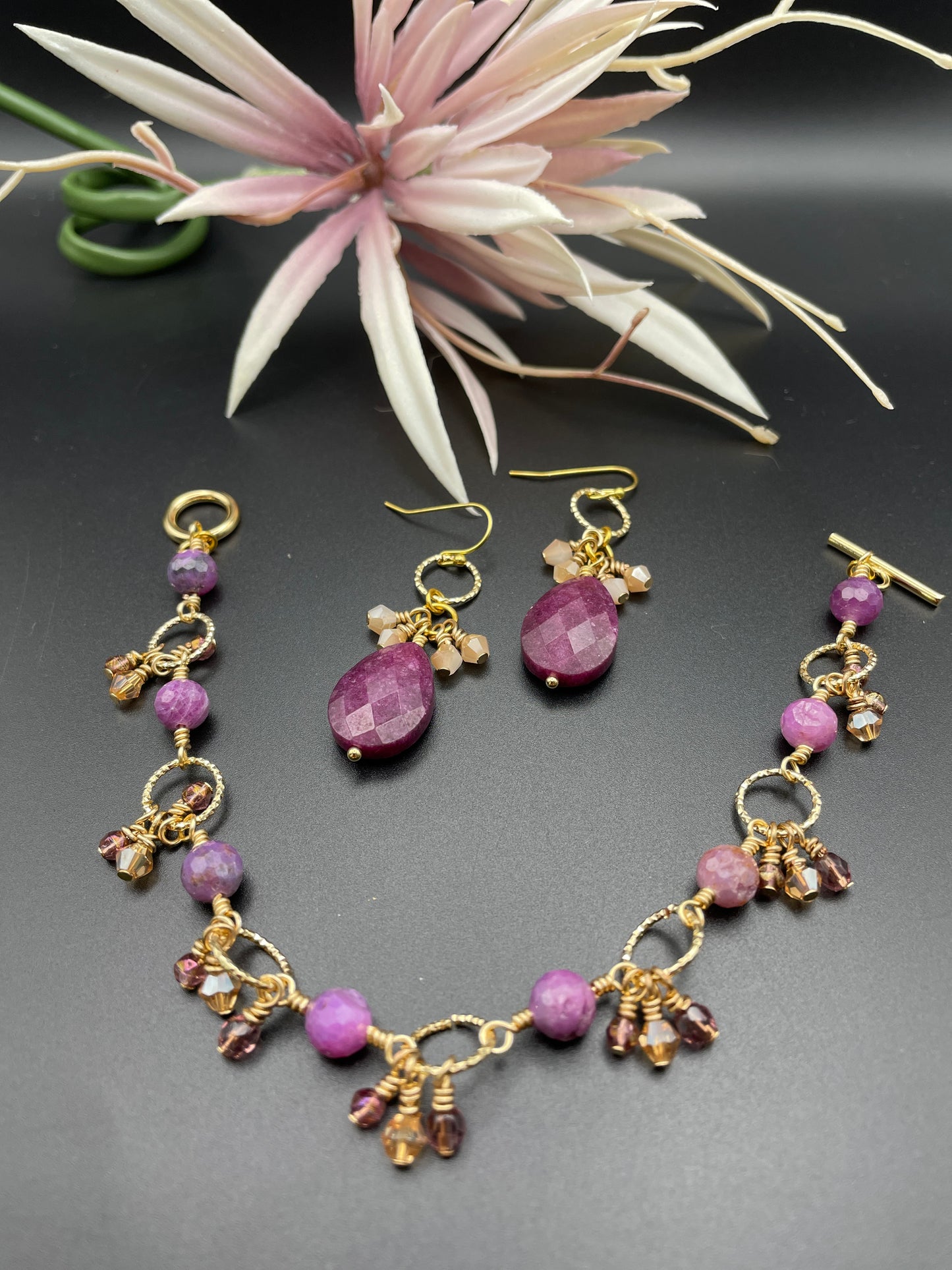 Ruby Link Bracelet