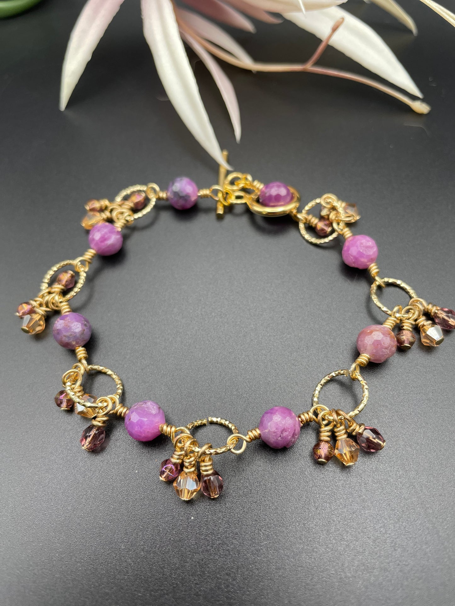 Ruby Link Bracelet