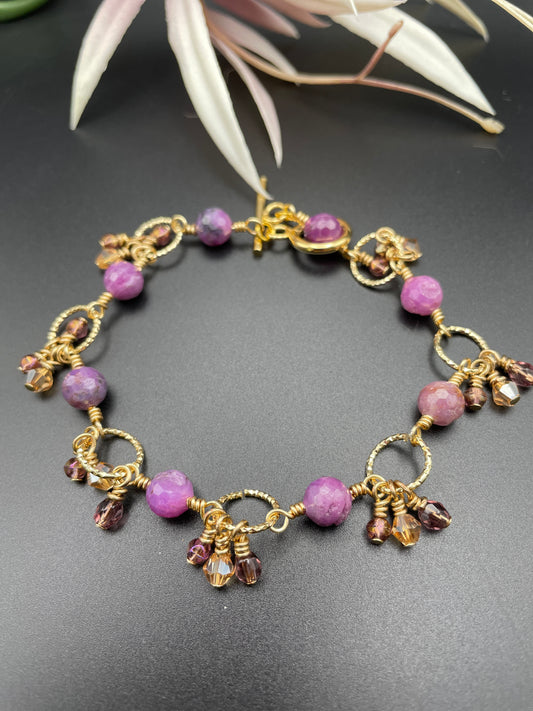 Ruby Link Bracelet