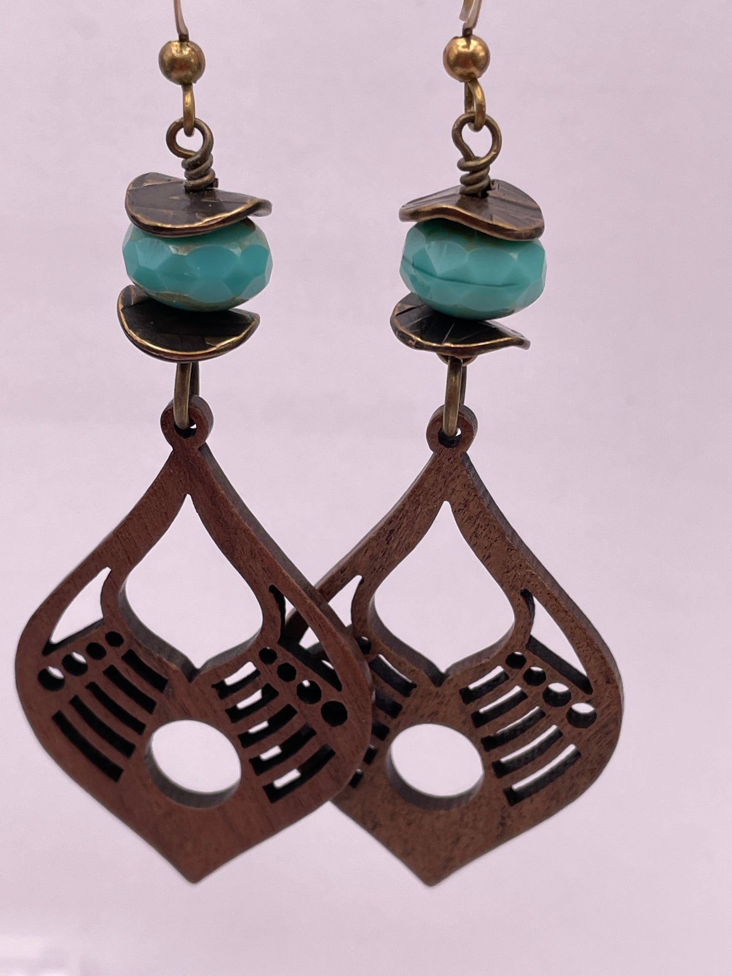 Wooden Retro Earrings