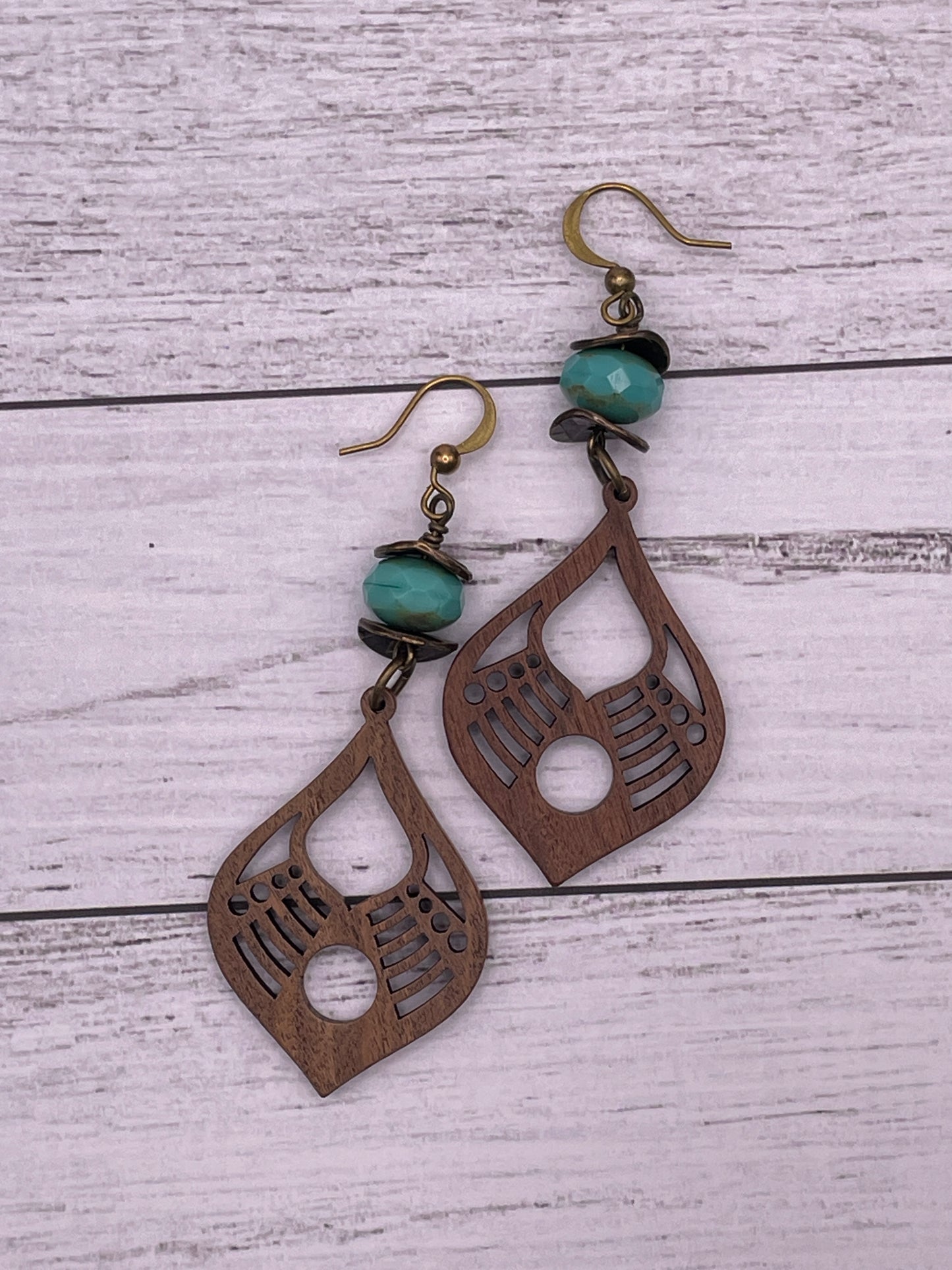 Wooden Retro Earrings