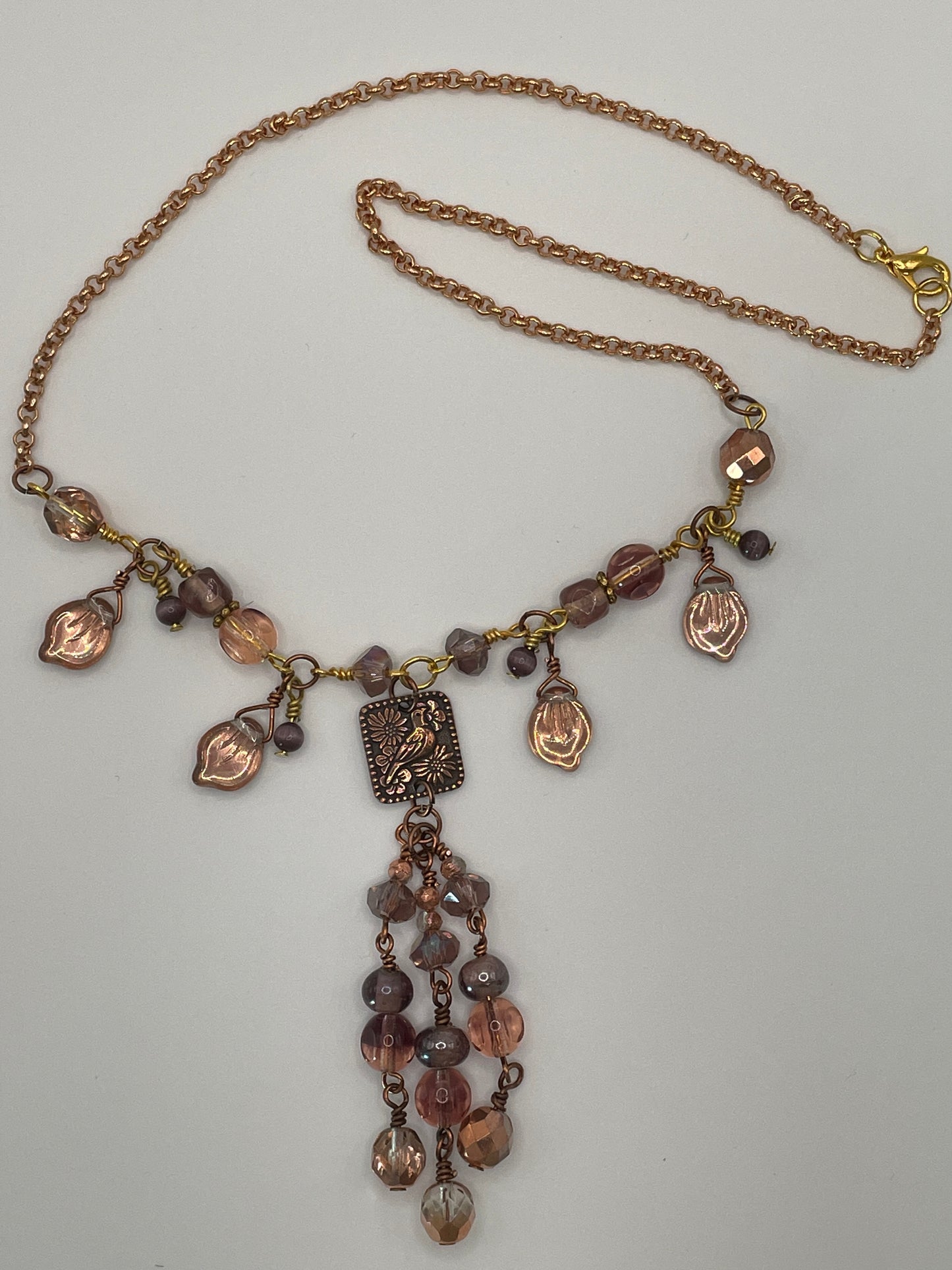 Paloma Bird Tassel Necklace