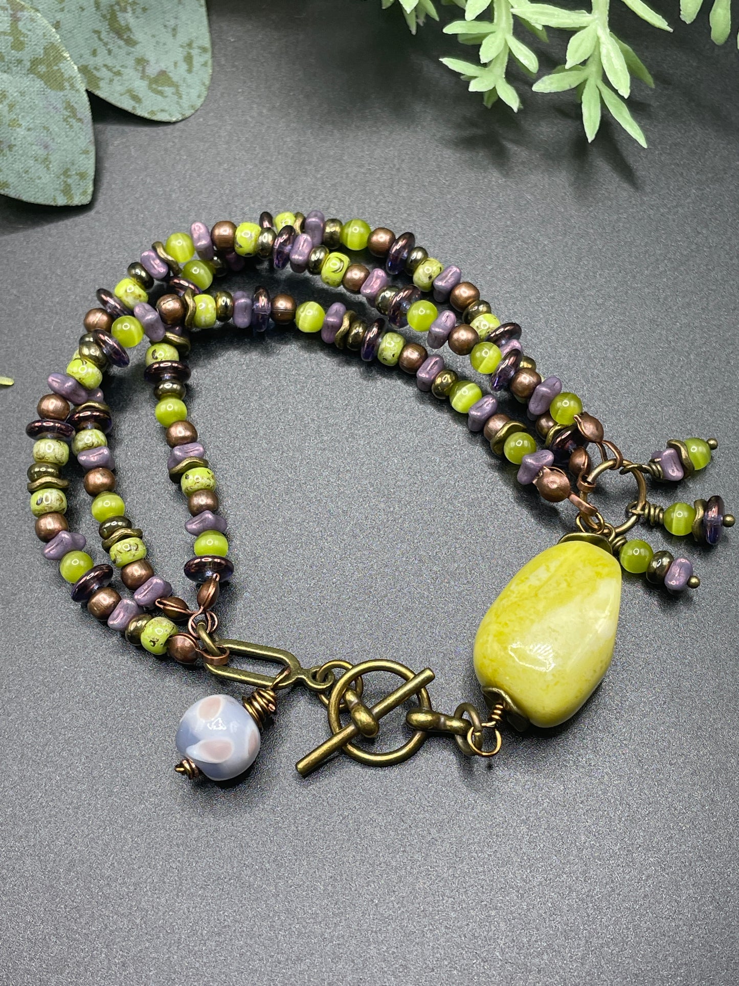 Multi-Strand Serpentine Nugget Bracelet
