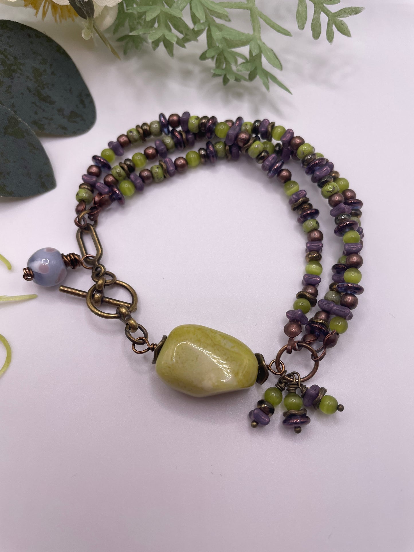 Multi-Strand Serpentine Nugget Bracelet