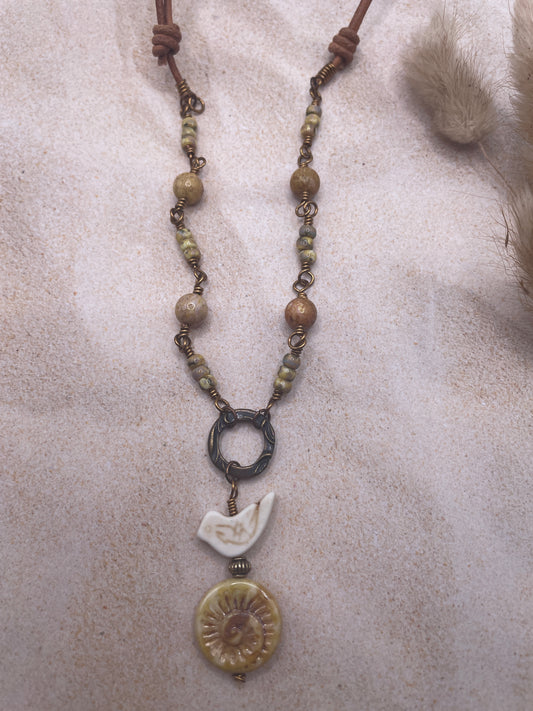 Adjustable Leather Necklace